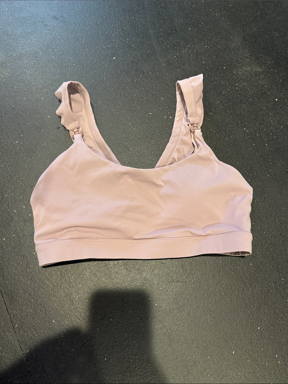 Sweat & Milk Breastfeeding Bralette in Dusty Mauve